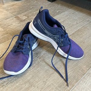Asics Navy and Purple Athletic Shoes